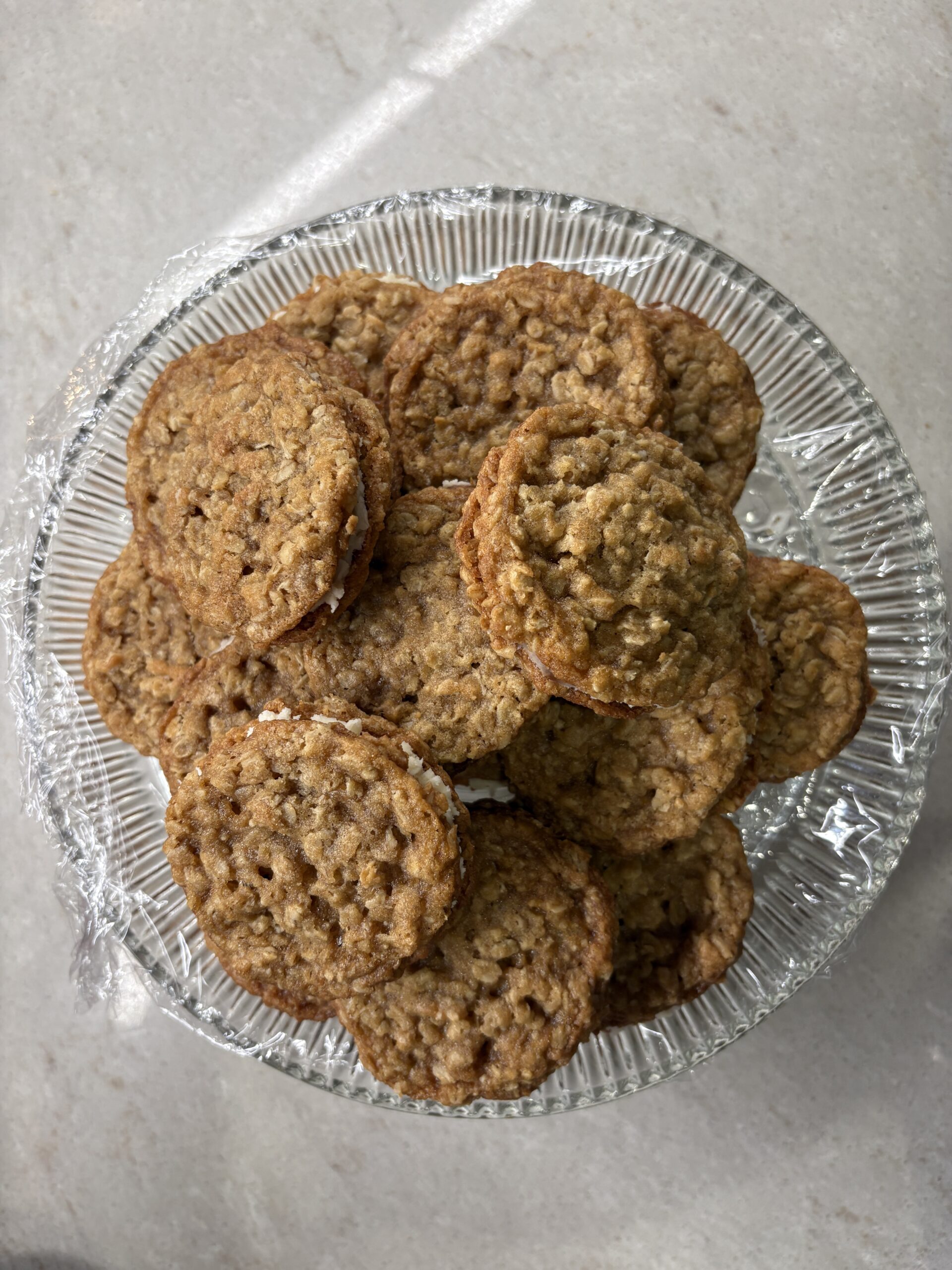 Oatmeal cream pies during a snow storm